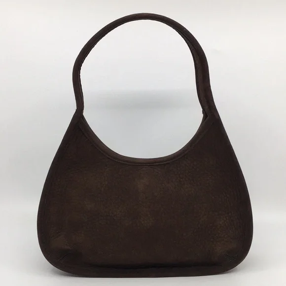 SOLD!!! Vintage Coach Mini Ergo 4399 Chocolate Brown Nubuc Suede Bag - Picture 2 of 16